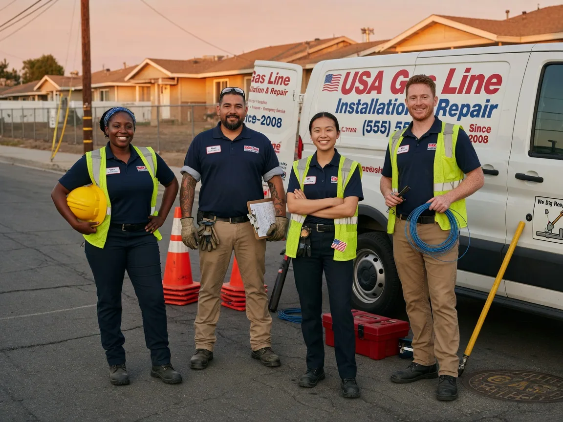 Gas Line Installation company in Blue Mountain, MS